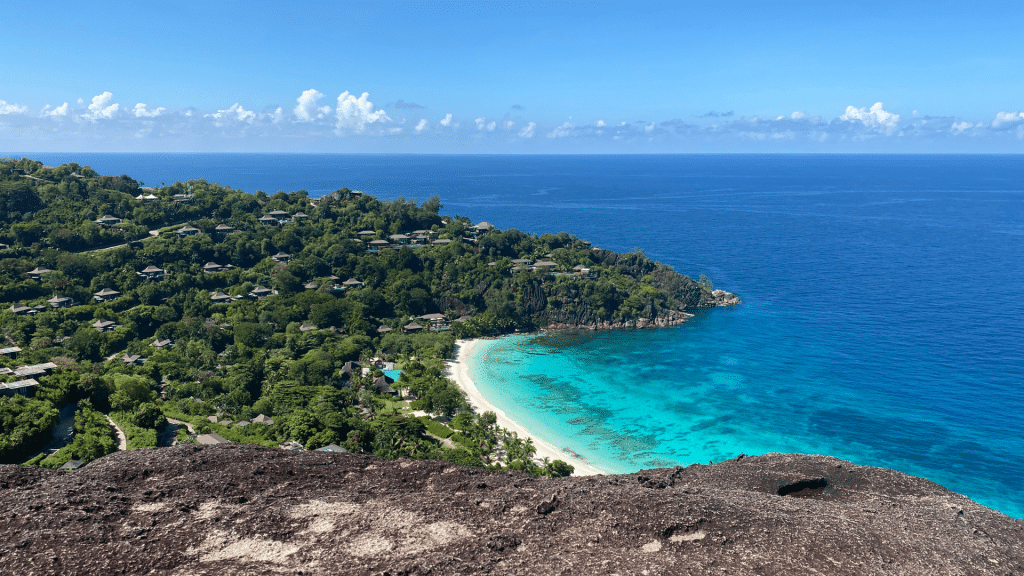 Four Seasons Seychelles Ausblick Bucht