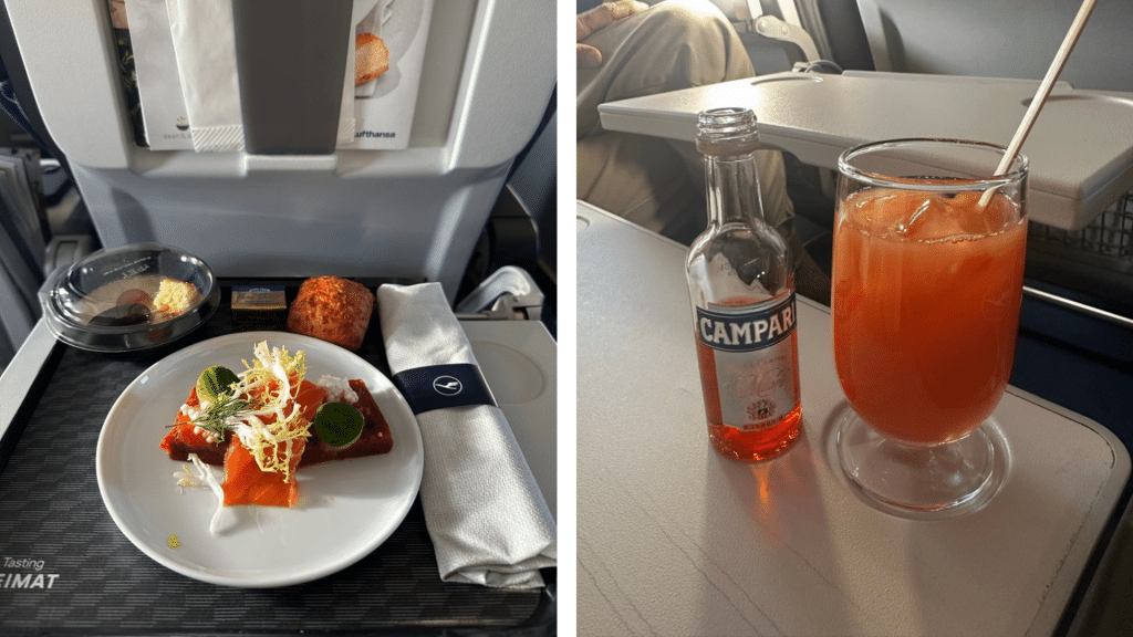 Lufthansa Business Class Frankfurt Berlin Tasting Heimat Menue