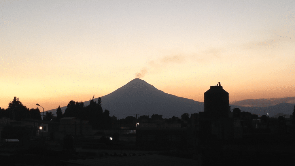 Vulkanausbruch Popocatépetl