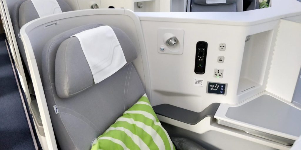 Business Class Sitz im Finnair Airbus A350