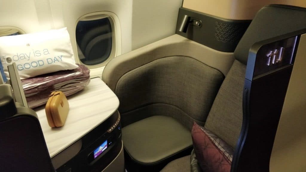 Qatar Airways QSuite Business Class Sitz 