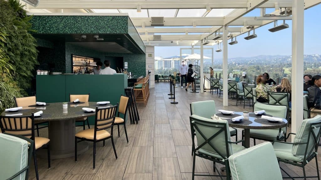Waldorf Astoria Beverly Hills Rooftop Restaurant