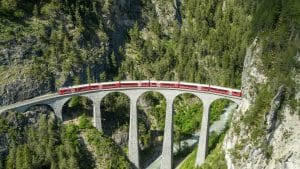 Landwasserviadukt Filisur, Schweiz Monats BueGA