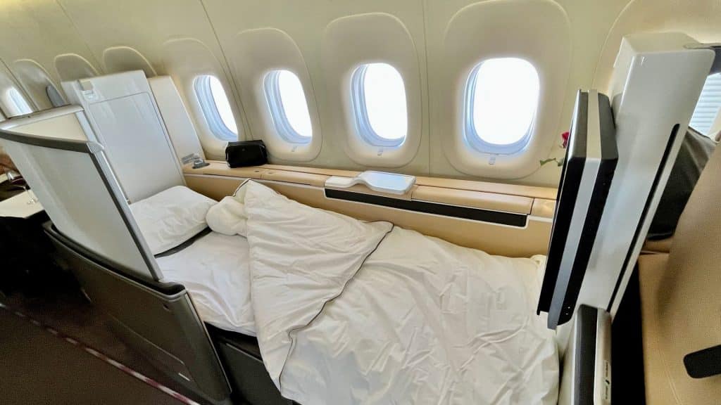 Lufthansa First Class Bett