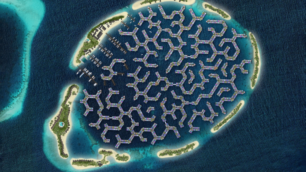 Malediven Masterplan Schwimmende Stadt