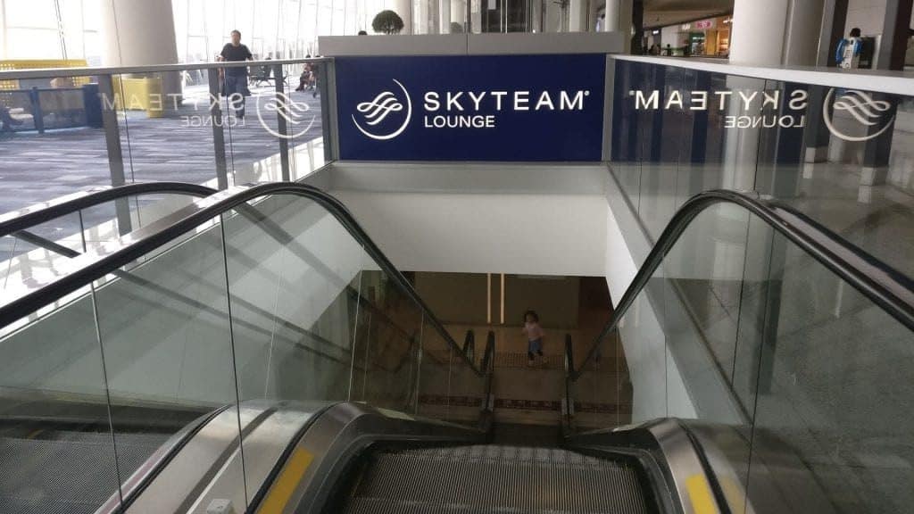 SkyTeam Lounge Hongkong Eingang