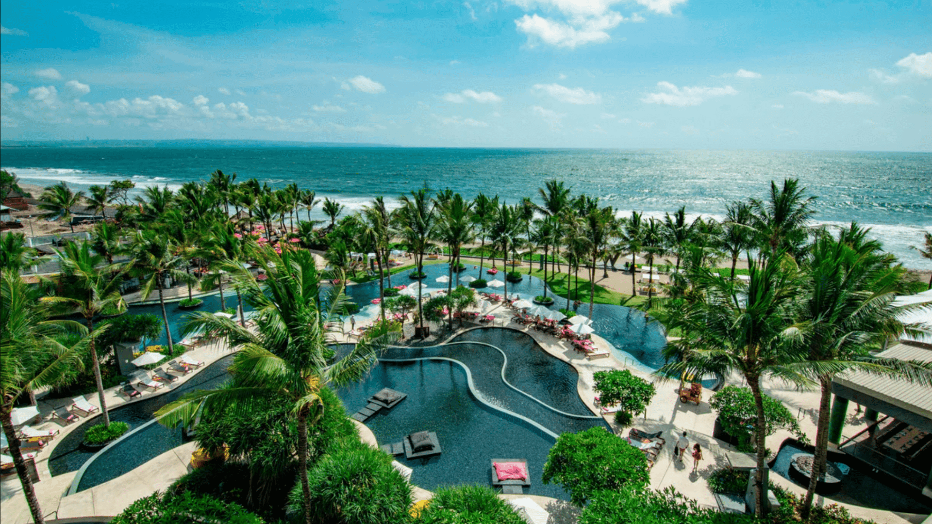Marriott W Bali Pool Ansicht Strand