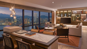 Grand Hyatt Hong Kong Ambassador Harbour View Suite Wohnzimmer