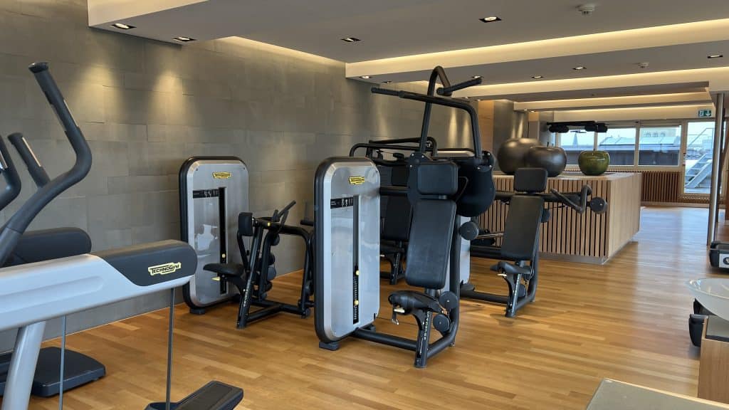 Bellevue Palace Bern Fitnessraum Krafttraining