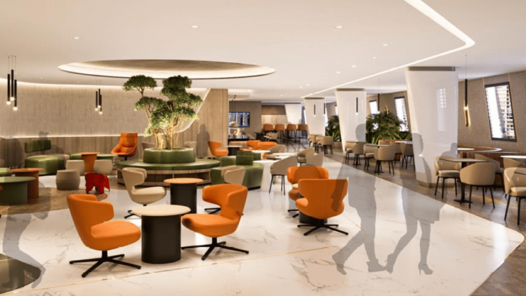 Pearl Lounge Abu Dhabi Sitze