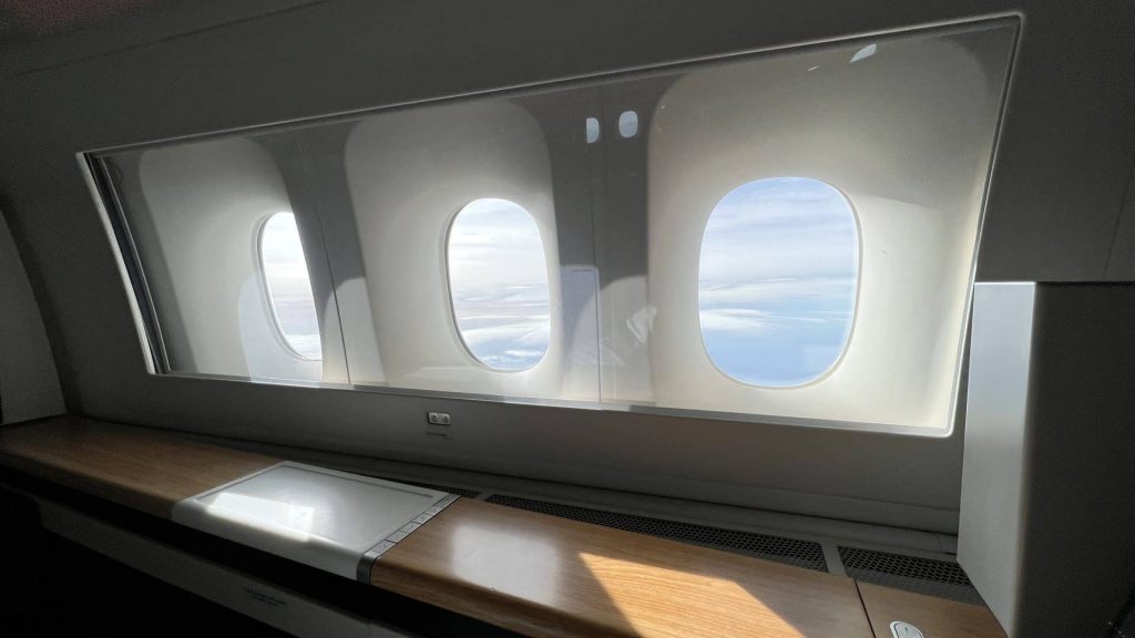 Swiss First Class Boeing 777 Suite Fenster