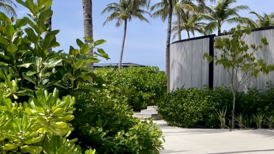 The Ritz Carlton Maledives Fari Island Eingang Zur Beach Villa