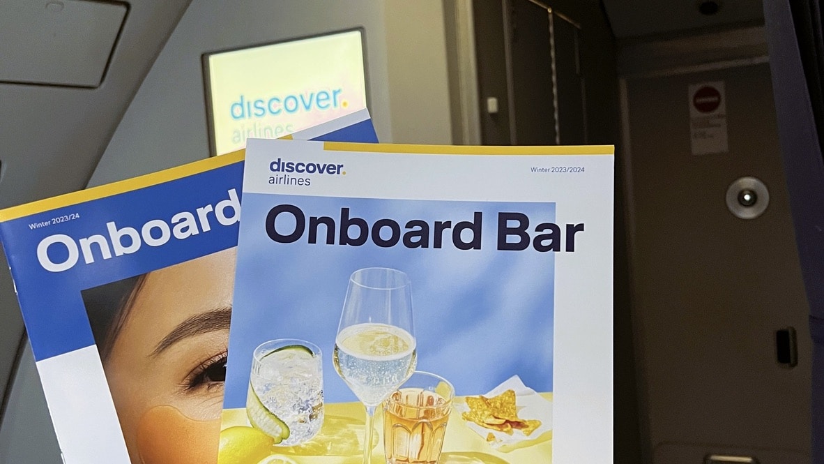 Bord Produkte discover Airlines