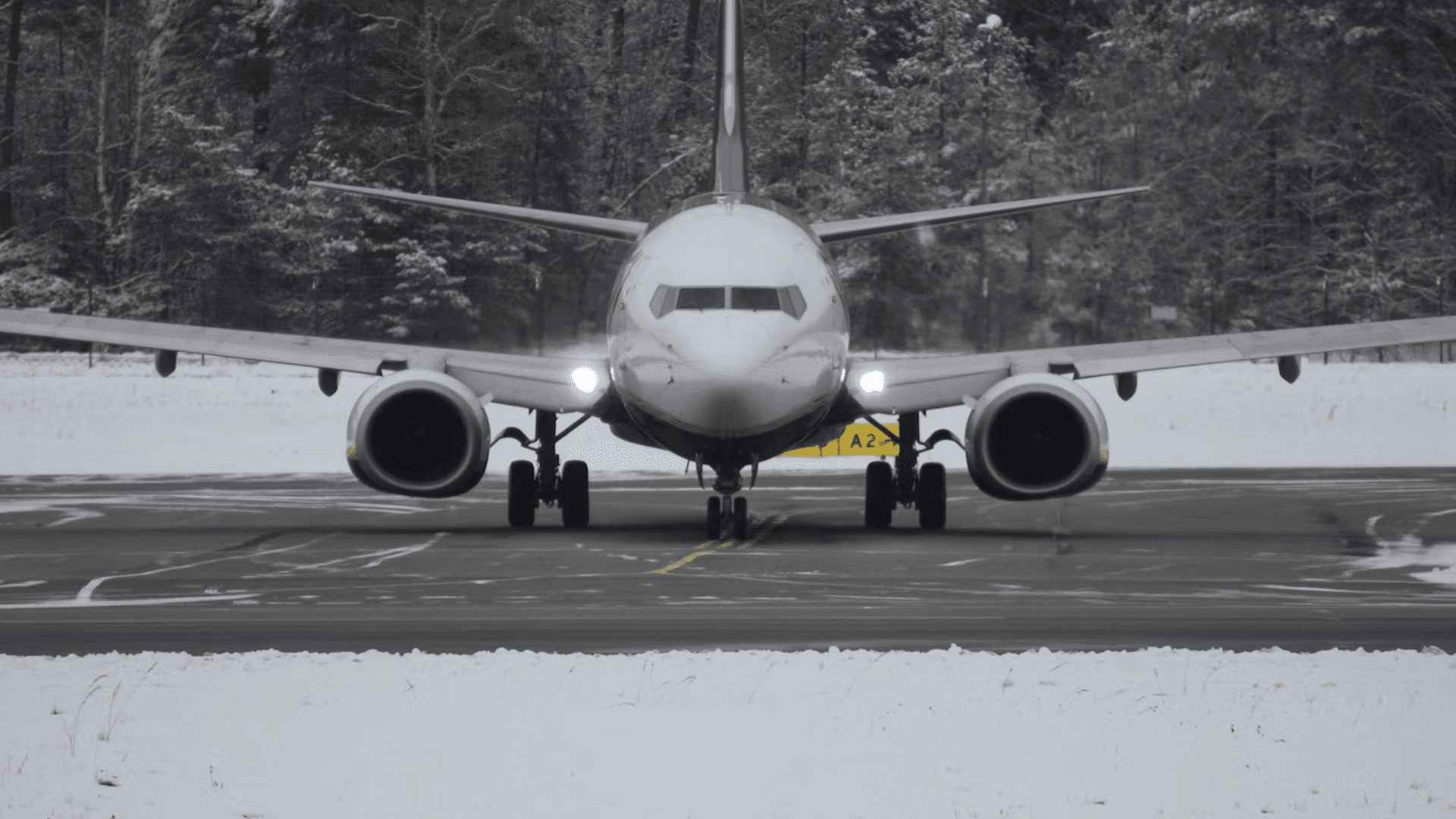 Flughafen Schnee