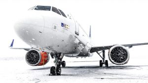 Flugzeug Schnee