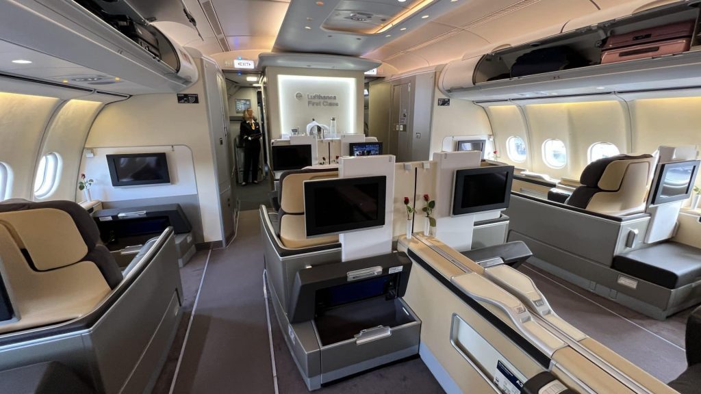 Lufthansa First Class A340 Sitze 6