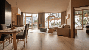 Como Alpina Dolomites Suite Wohnzimmer