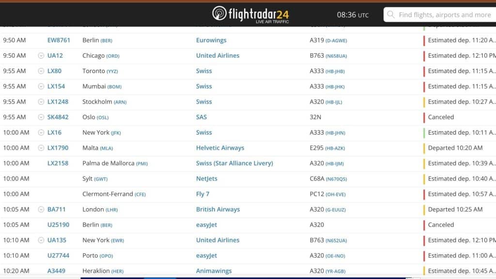 ZRH IT Stoerung 