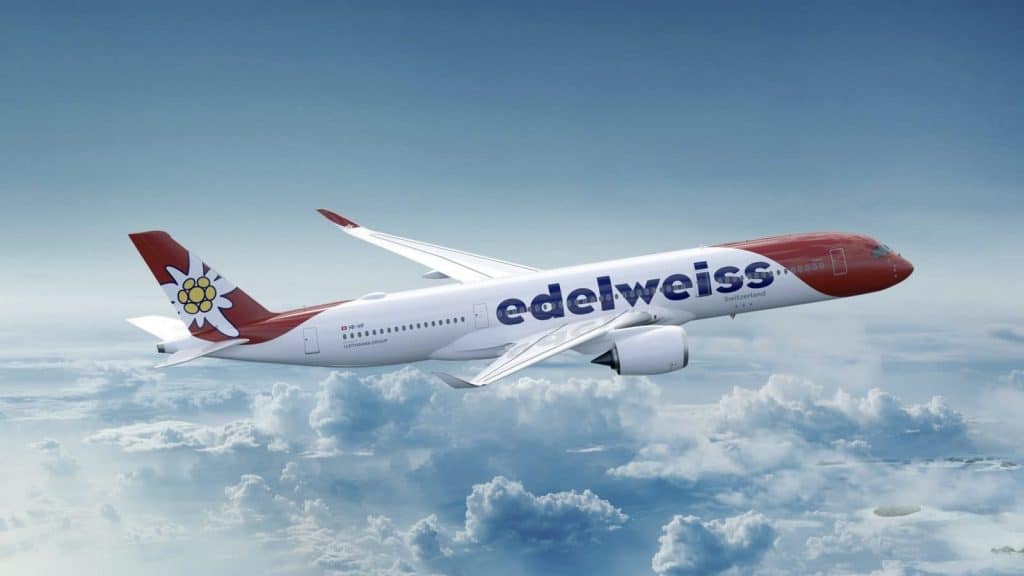 Edelweiss Airbus A350 Flugzeug Mit Neuer Livery