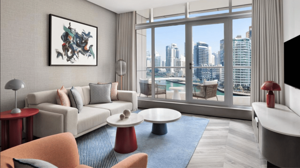 InterContinental Dubai Marina Residence Wohnzimmer 1