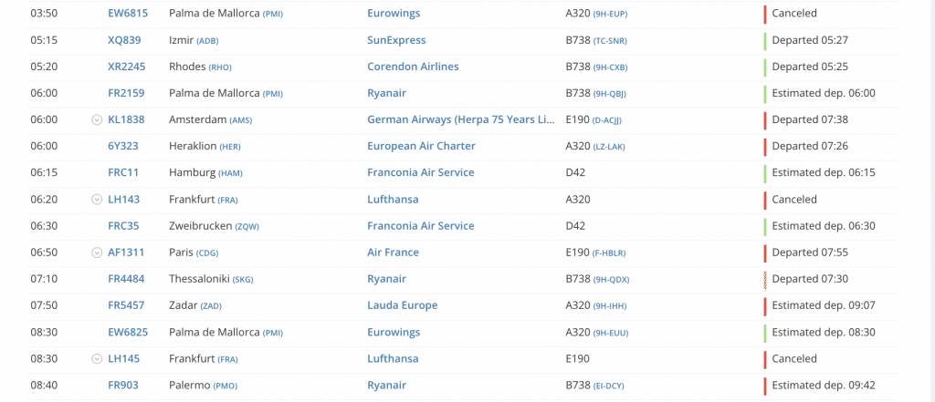 Flughafen Nuernberg Flightradar