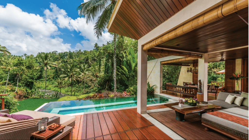 Four Seasons Resort Bali at Sayan Villa mit Flussblick