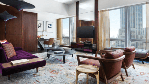 The Langham New York Empire State Presidential Suite Wohnzimmer