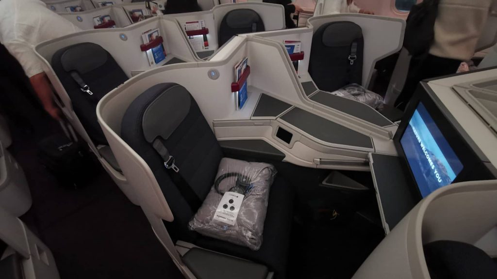 AeroMexico Business Class Sitz Mittelblock