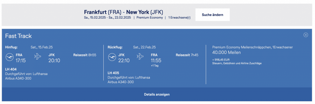 FRA – JFK