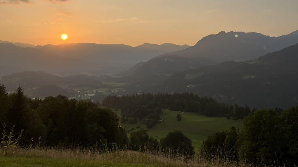 Sonnenuntergang Berchtesgaden