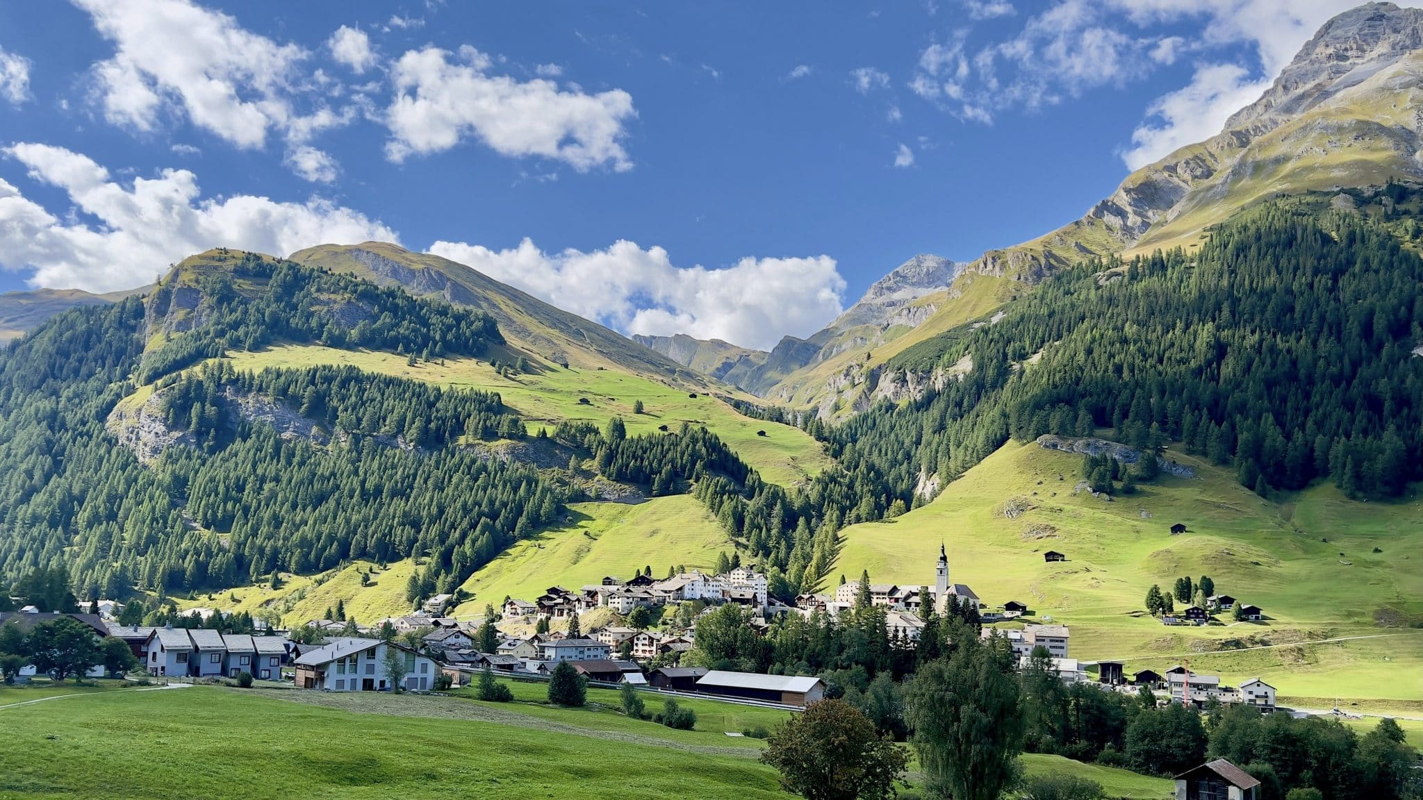 Spluegen, Graubuenden, Schweiz