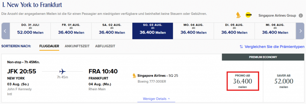Spontaneous Escapes Juli 2025 JFK FRA PremEco