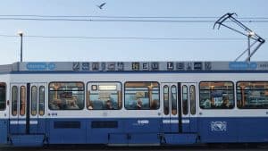 Tram Zuerich Schweiz ZVV