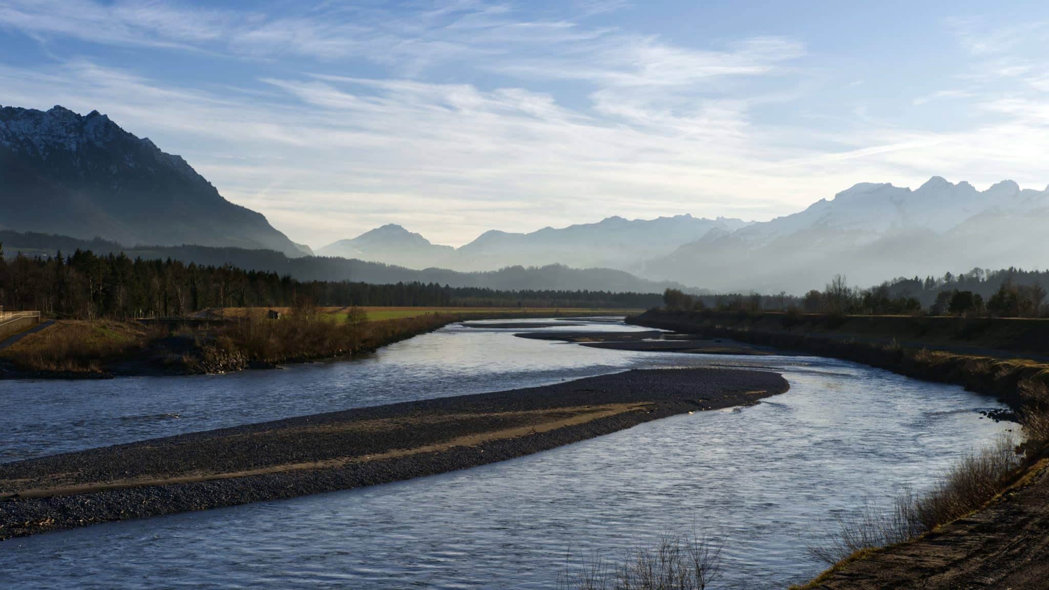 Alpenrhein, Ruethi, Schweiz