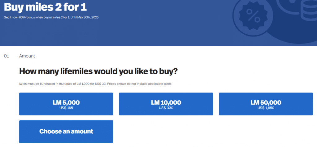 Lifemiles Buy Miles 2 For 1 Mai 2025 1024x475