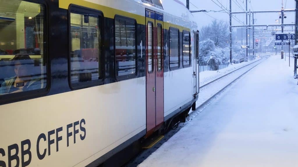 SBB Zug Schnee