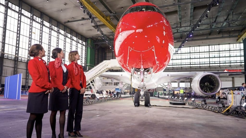 Edelweiss A350 Taufe Hangar Zuerich