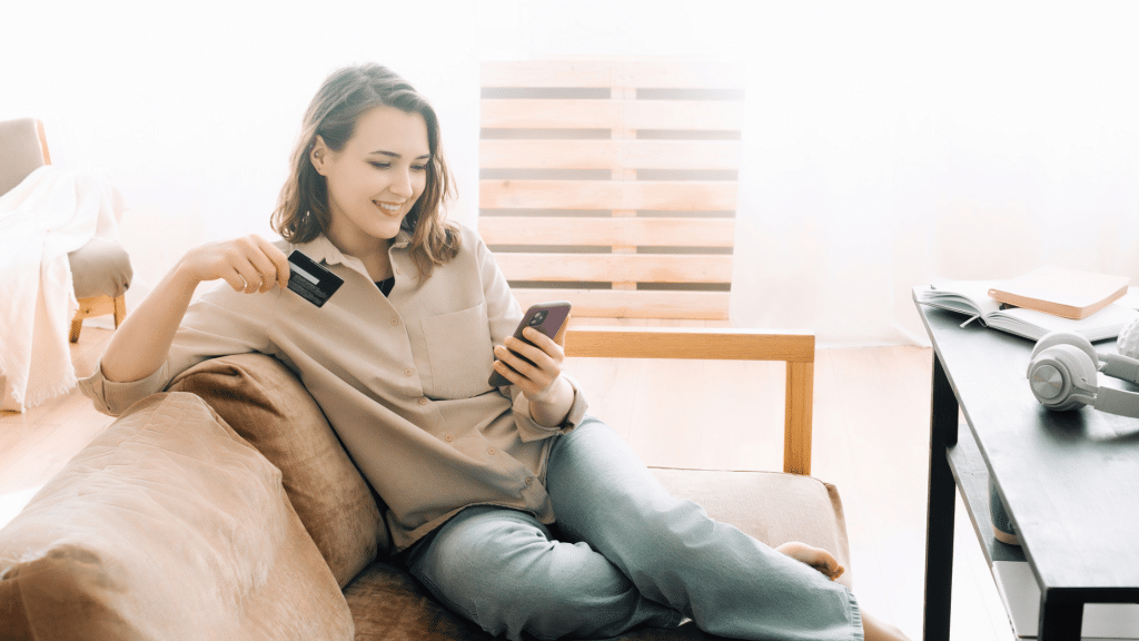Online Shopping mit Kreditkarte