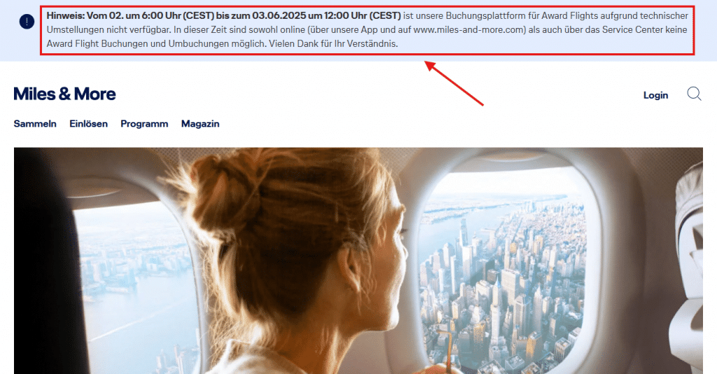 Miles More Systemupdate Anfang Juni 2025