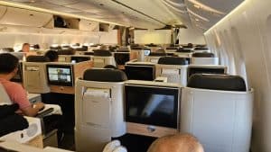 Swiss 777 300 Business Class Kabine