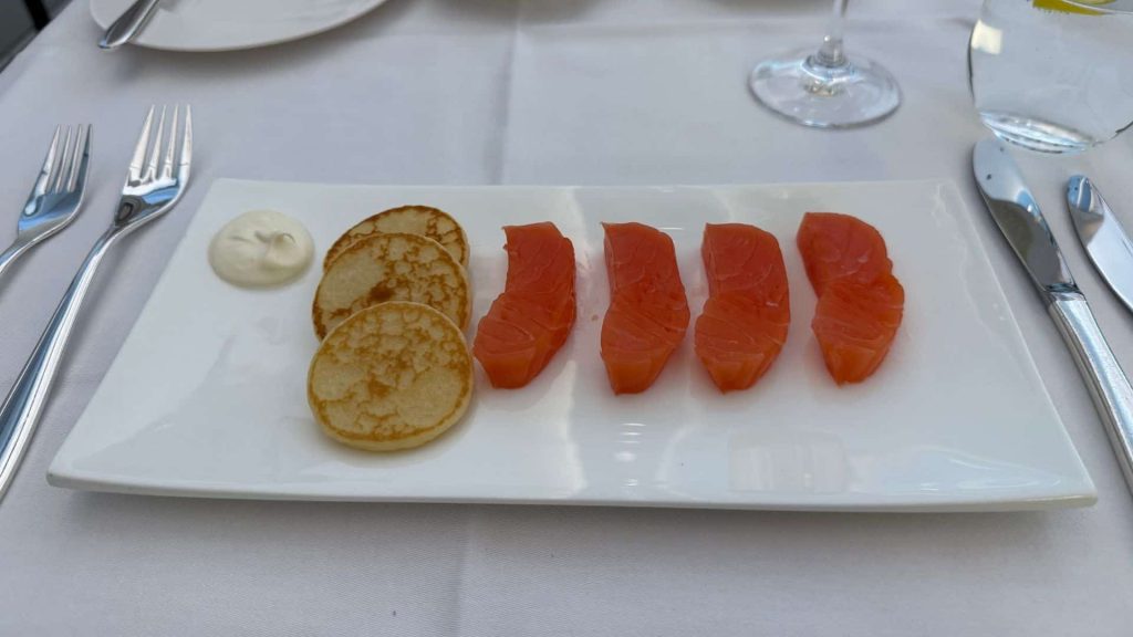 Swiss Balik Lachs Mit Blini