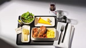 Swiss Business Class Menu