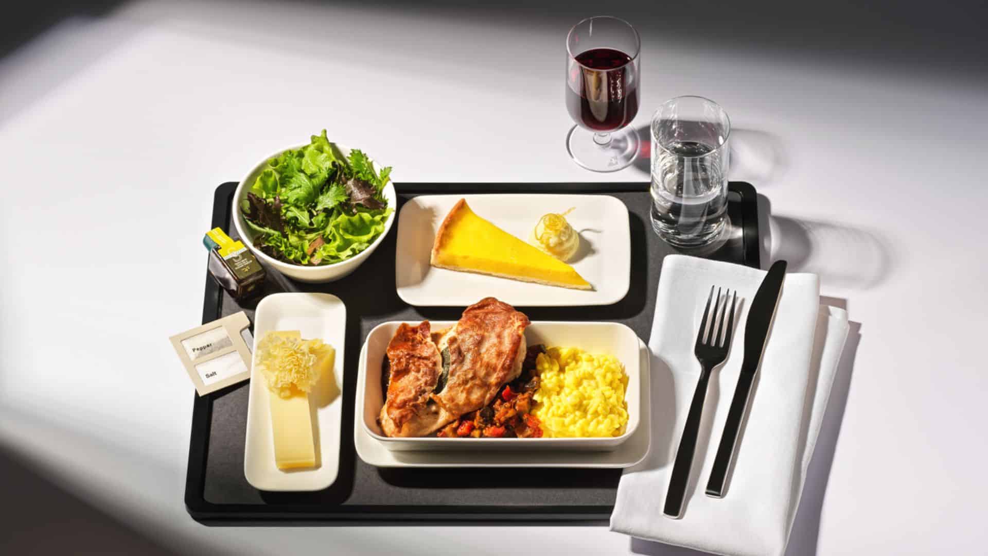 Swiss Business Class Menu