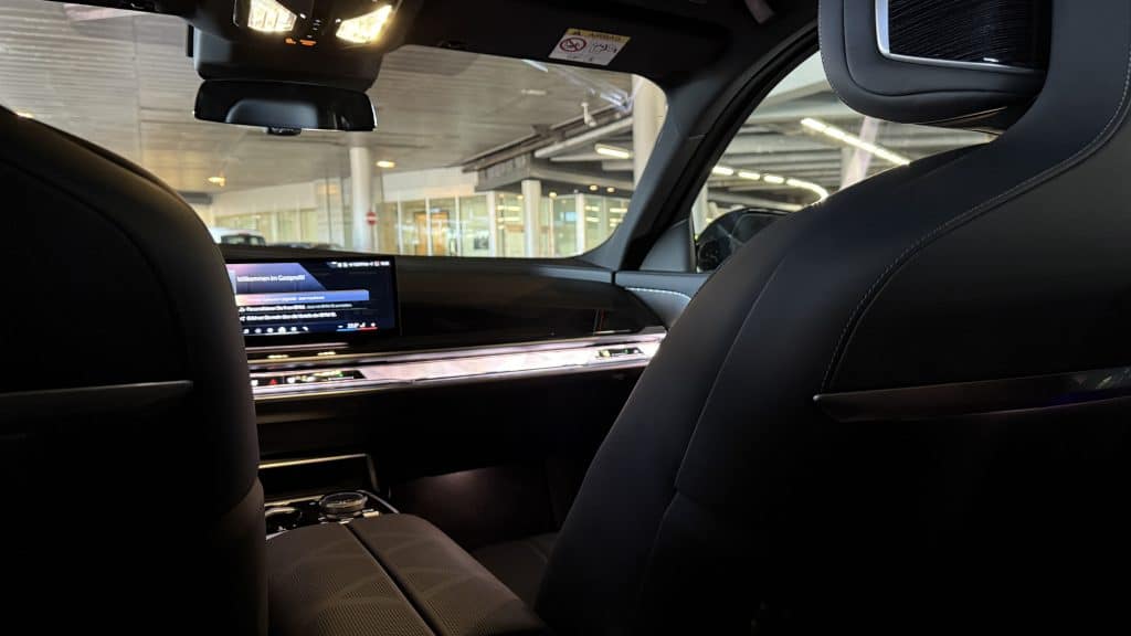 Swiss First Class Limousinenservice BMW Innen