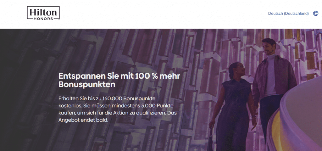 Hilton Honors 100 Prozent Bonus Juni 2025