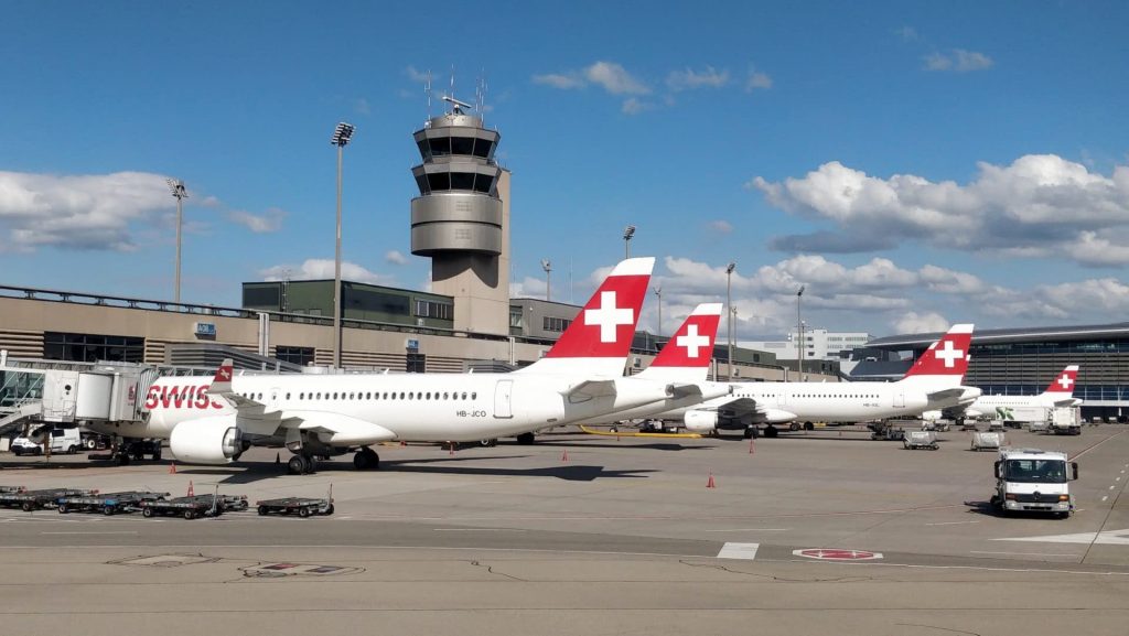 Swiss Flugzeuge Zurich Flughafen