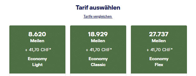 Tarifklassen Konti LH Flexibel Eco