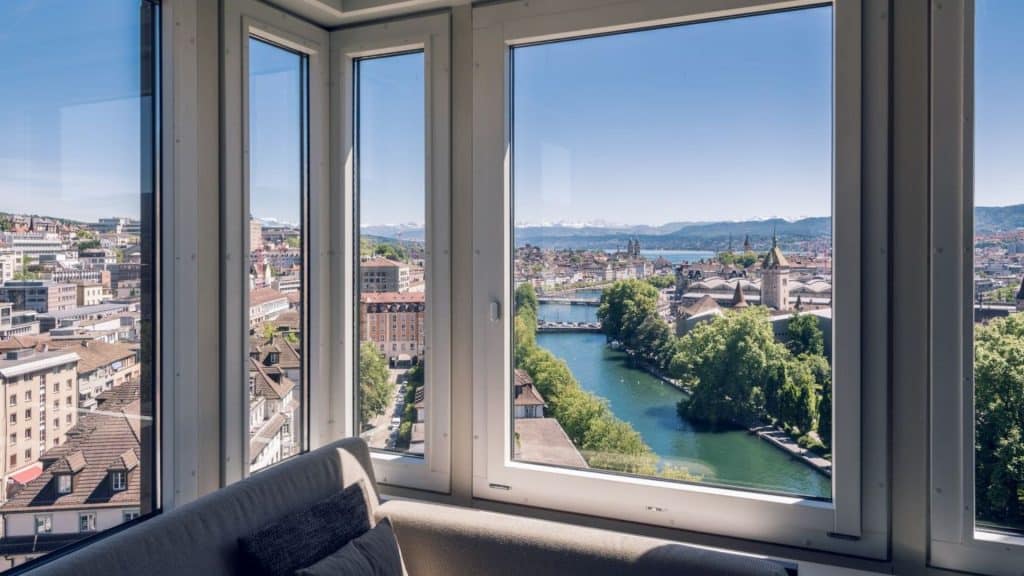 Zurich Marriott Zimmeraussicht