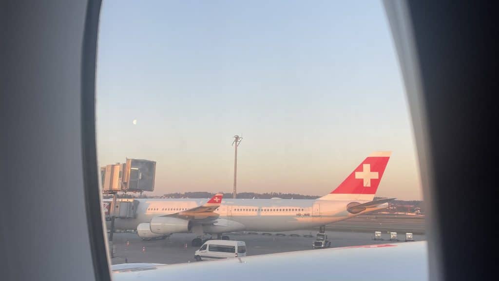 Swiss Flugzeugfenster