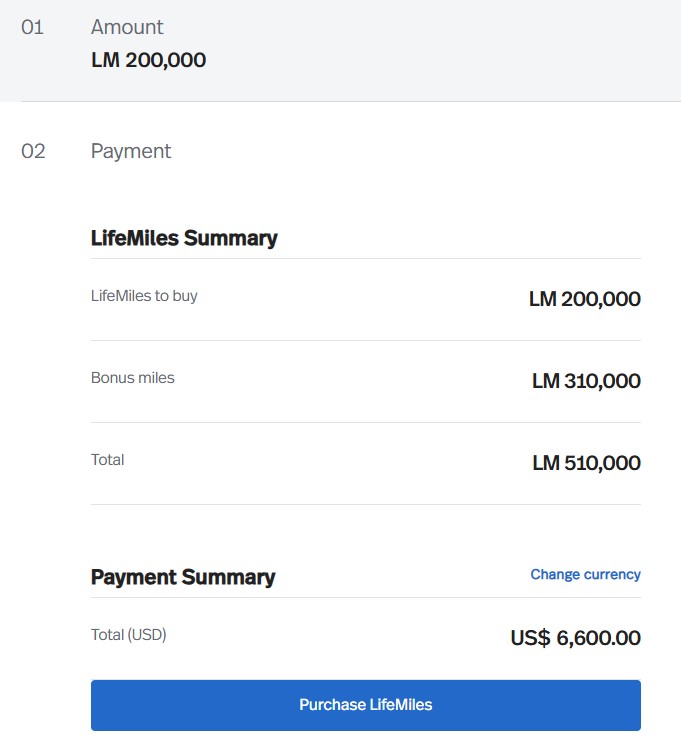 Lifemiles Bonus 155 Prozent September 2025